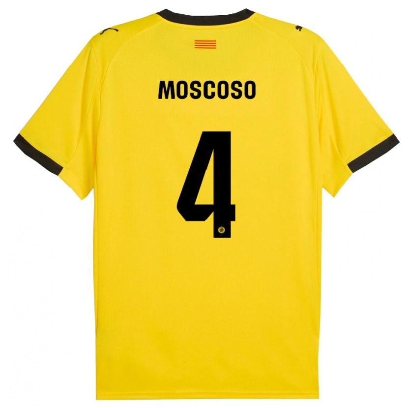 Danxen Homem Camisola Miriam Moscoso #4 Amarelo Preto Alternativa 2025/26 Camisa Brasil
