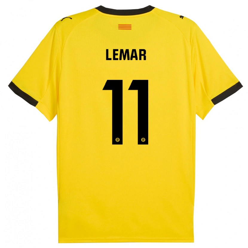 Danxen Homem Camisola Thomas Lemar #11 Amarelo Preto Alternativa 2025/26 Camisa Brasil