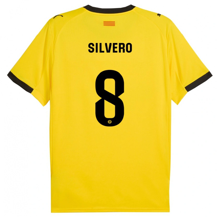 Danxen Homem Camisola Pol Silvero #8 Amarelo Preto Alternativa 2025/26 Camisa Brasil