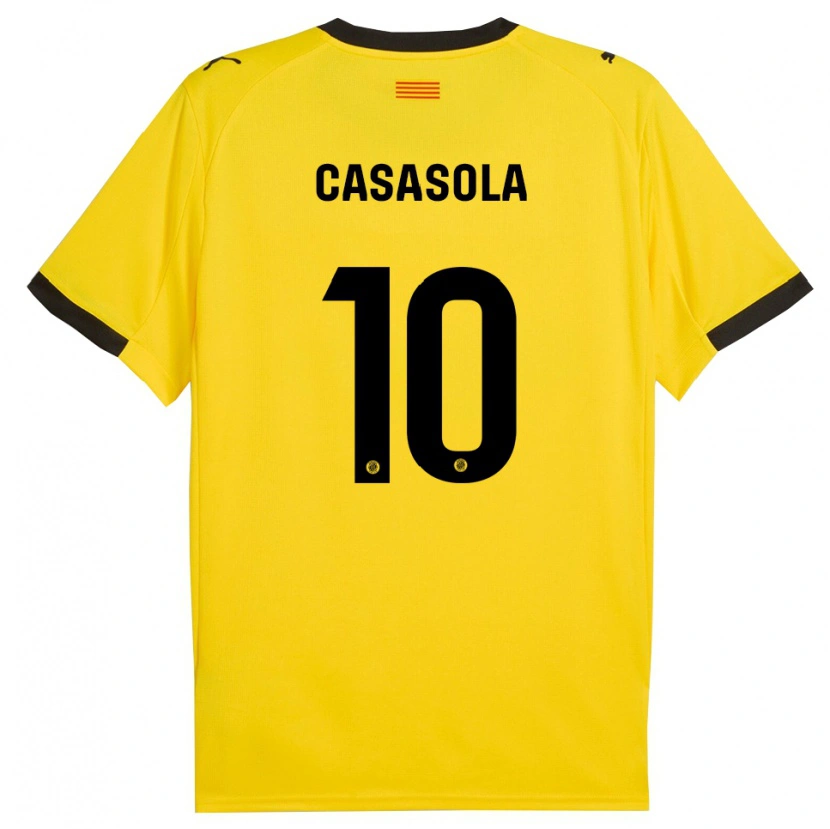 Danxen Homem Camisola Derek Casasola #10 Amarelo Preto Alternativa 2025/26 Camisa Brasil
