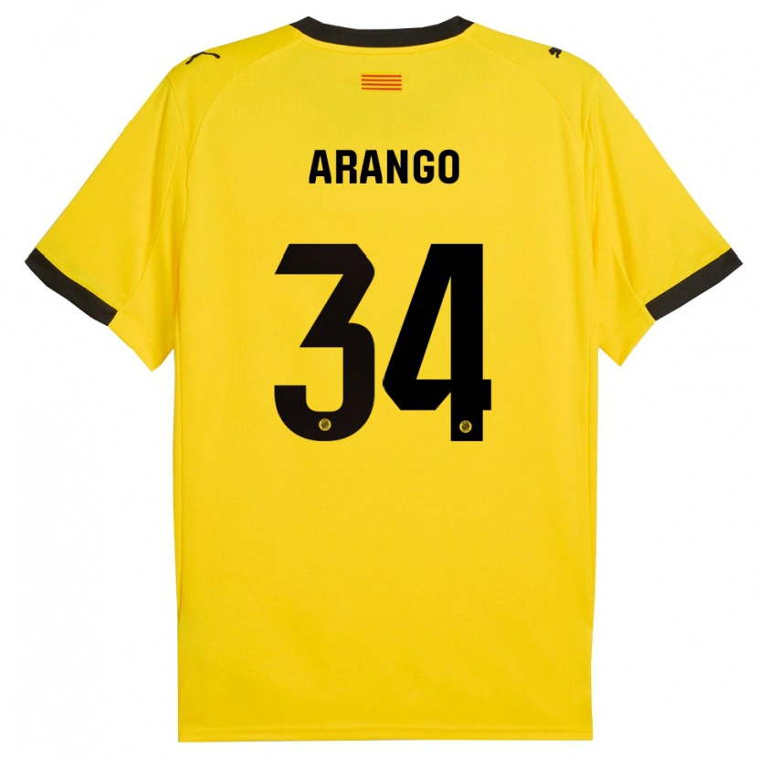 Danxen Homem Camisola Juan Arango #34 Amarelo Preto Alternativa 2025/26 Camisa Brasil