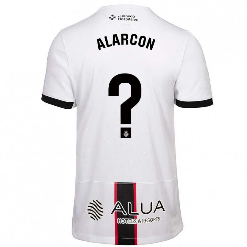 Danxen Homem Camisola Raúl Alarcón #0 Branco Preto Alternativa 2025/26 Camisa Brasil
