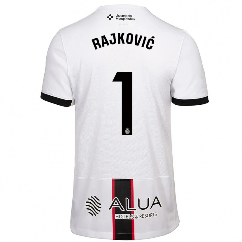 Danxen Homem Camisola Predrag Rajkovic #1 Branco Preto Alternativa 2025/26 Camisa Brasil