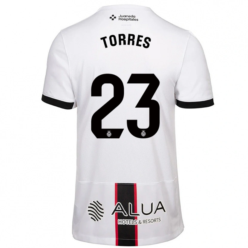 Danxen Homem Camisola Iker Torres #23 Branco Preto Alternativa 2025/26 Camisa Brasil