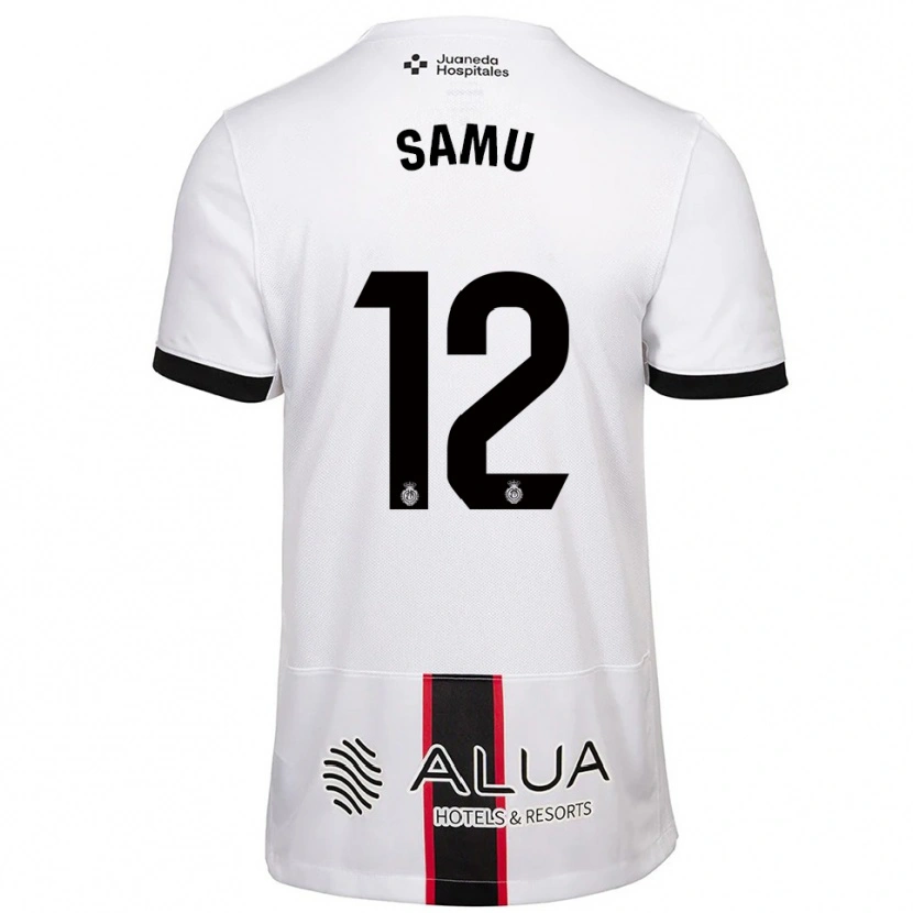 Danxen Homem Camisola Samú Costa #12 Branco Preto Alternativa 2025/26 Camisa Brasil