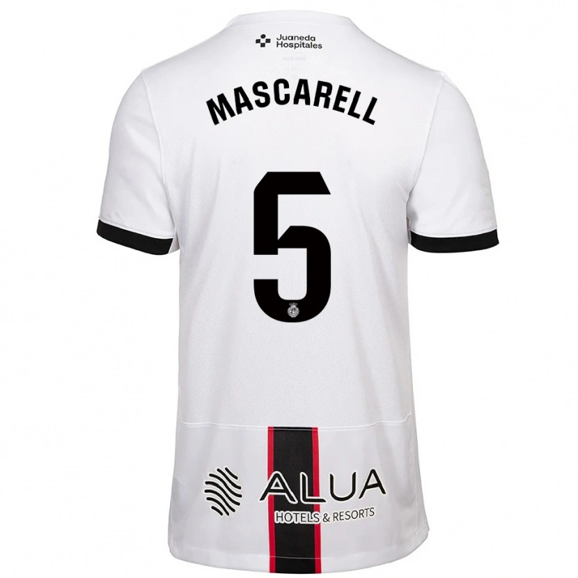 Danxen Homem Camisola Omar Mascarell #5 Branco Preto Alternativa 2025/26 Camisa Brasil