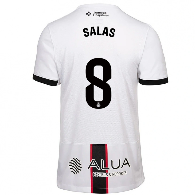 Danxen Homem Camisola Jan Salas #8 Branco Preto Alternativa 2025/26 Camisa Brasil
