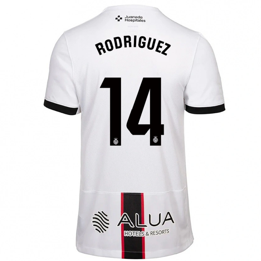 Danxen Homem Camisola Diego Rodríguez #14 Branco Preto Alternativa 2025/26 Camisa Brasil
