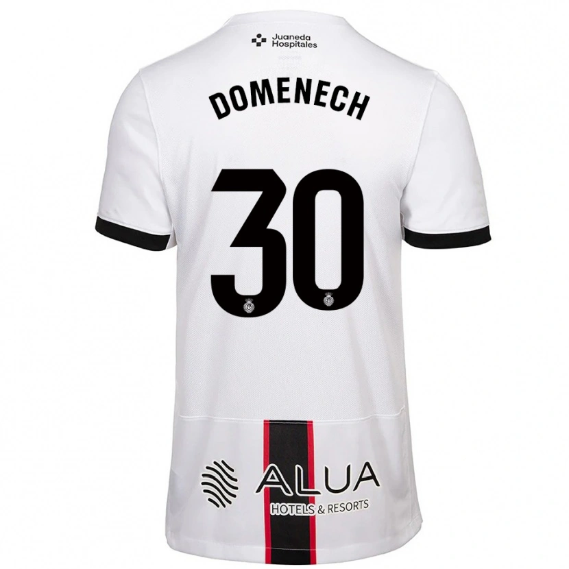 Danxen Homem Camisola Marc Domènech #30 Branco Preto Alternativa 2025/26 Camisa Brasil