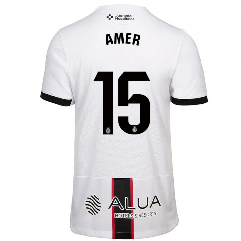 Danxen Homem Camisola Pere Amer #15 Branco Preto Alternativa 2025/26 Camisa Brasil