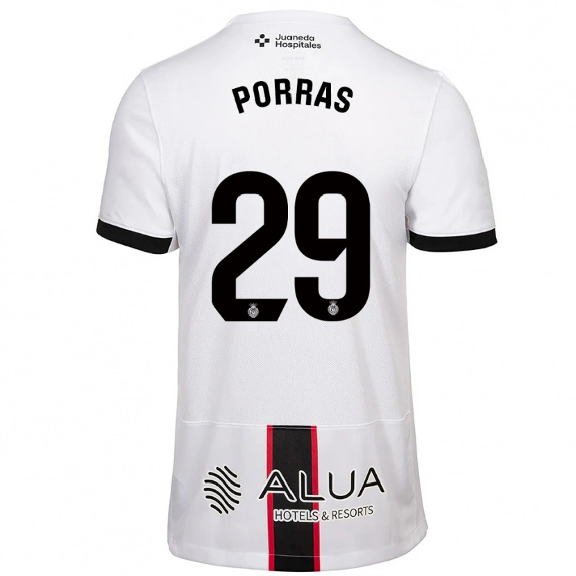 Danxen Homem Camisola Jordi Porras #29 Branco Preto Alternativa 2025/26 Camisa Brasil