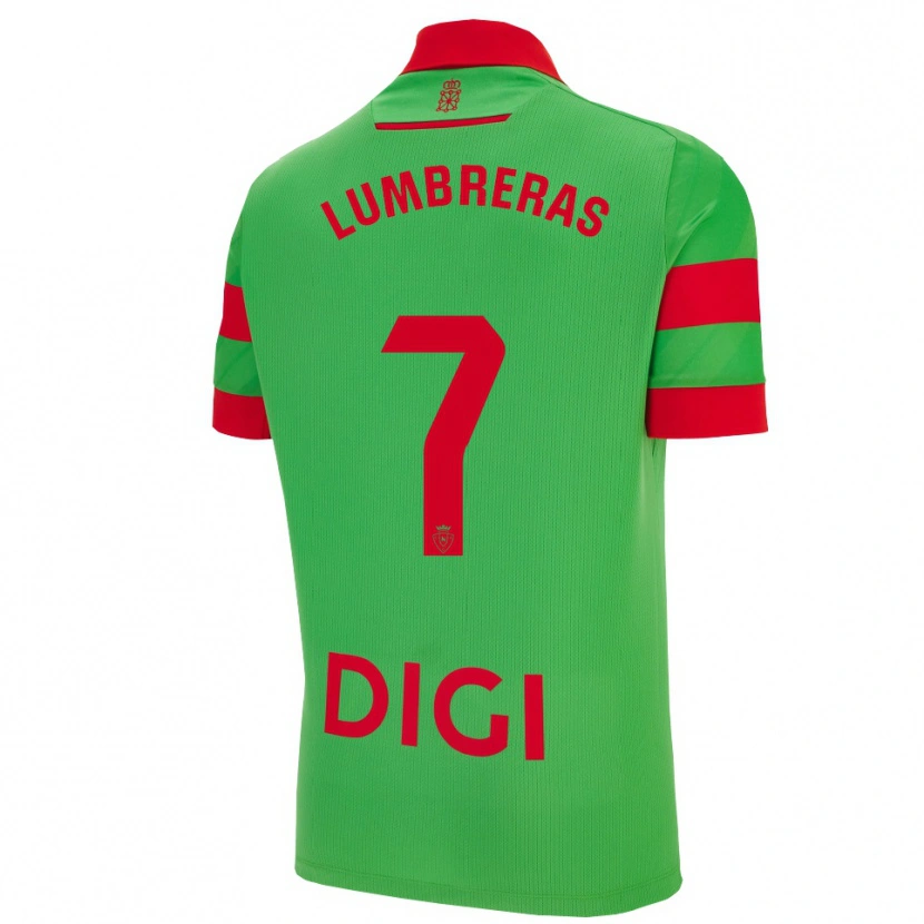Danxen Homem Camisola Carlos Lumbreras #7 Verde Vermelho Alternativa 2025/26 Camisa Brasil