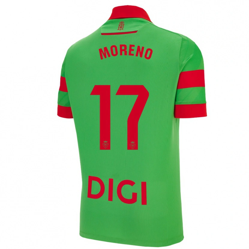 Danxen Homem Camisola Pablo Moreno #17 Verde Vermelho Alternativa 2025/26 Camisa Brasil