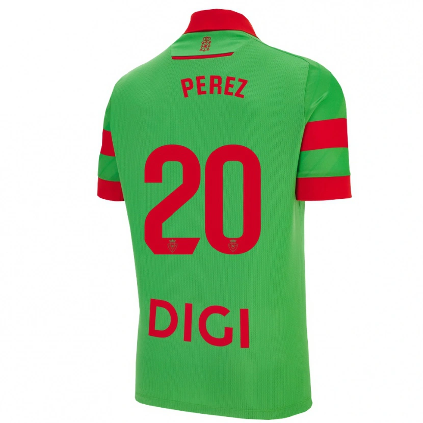 Danxen Homem Camisola Bruno Pérez #20 Verde Vermelho Alternativa 2025/26 Camisa Brasil
