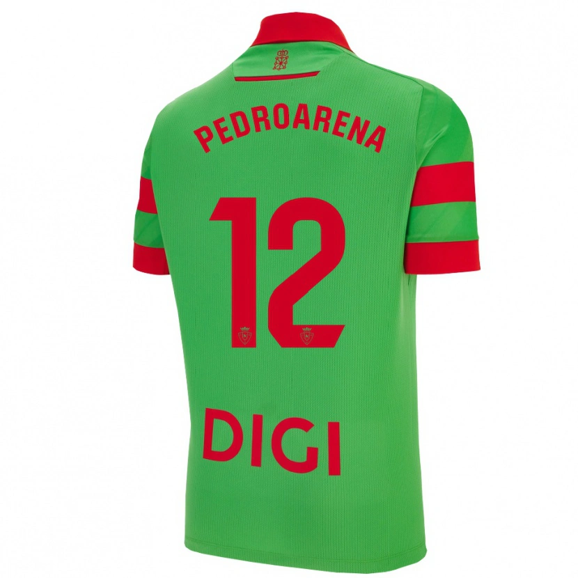 Danxen Homem Camisola Martin Pedroarena #12 Verde Vermelho Alternativa 2025/26 Camisa Brasil