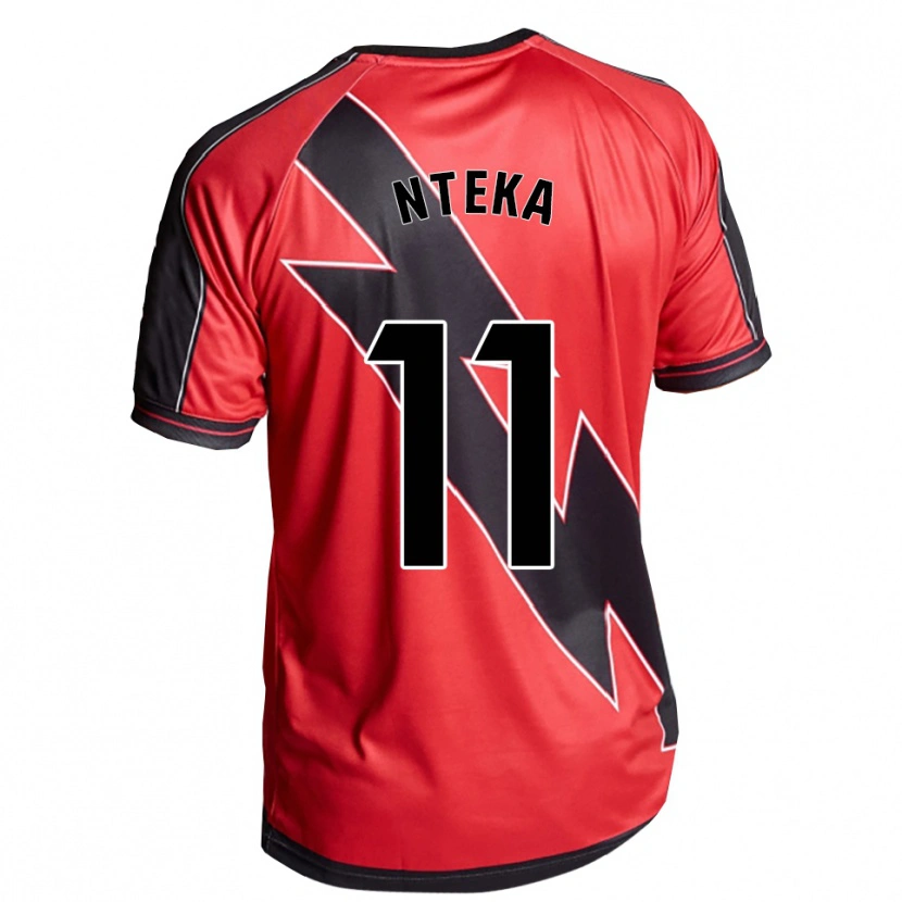 Danxen Homem Camisola Randy Nteka #11 Vermelho Preto Alternativa 2025/26 Camisa Brasil