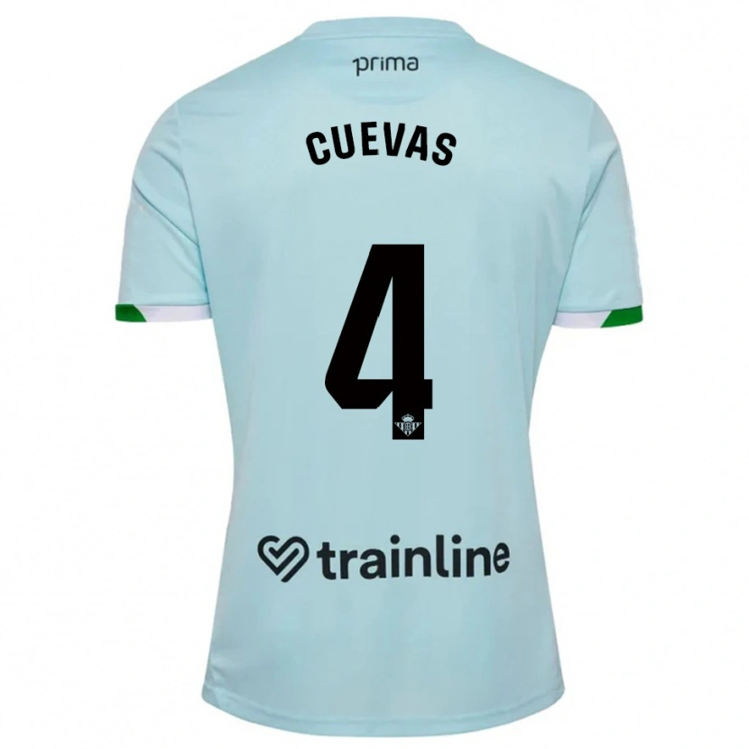 Danxen Homem Camisola Miguel Cuevas #4 Azul Celeste Verde Alternativa 2025/26 Camisa Brasil