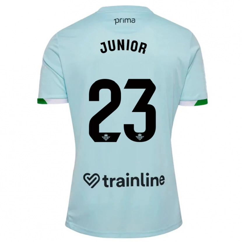 Danxen Homem Camisola Junior Firpo #23 Azul Celeste Verde Alternativa 2025/26 Camisa Brasil