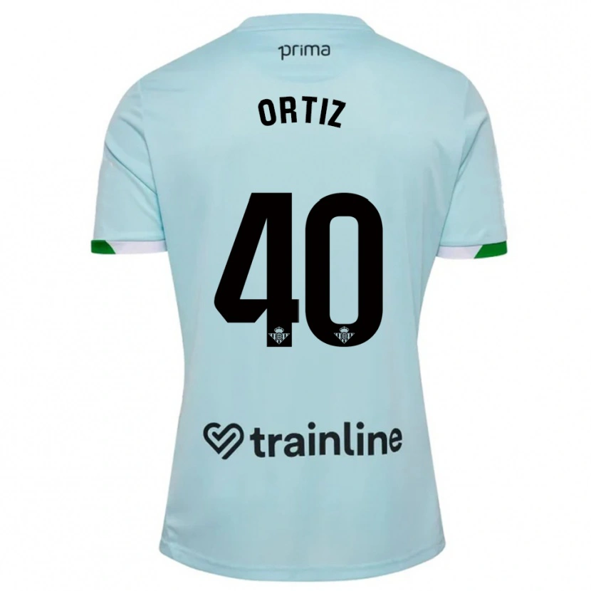 Danxen Homem Camisola Ángel Ortiz #40 Azul Celeste Verde Alternativa 2025/26 Camisa Brasil