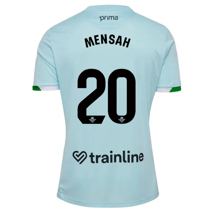 Danxen Homem Camisola Mawuli Mensah #20 Azul Celeste Verde Alternativa 2025/26 Camisa Brasil