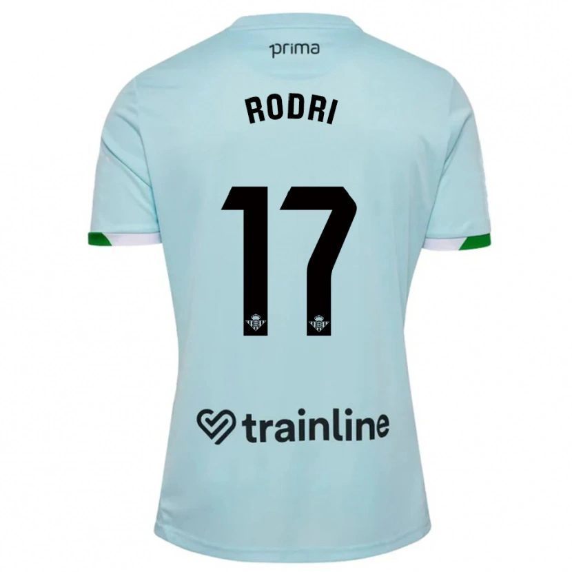 Danxen Homem Camisola Rodri Sanchez #17 Azul Celeste Verde Alternativa 2025/26 Camisa Brasil