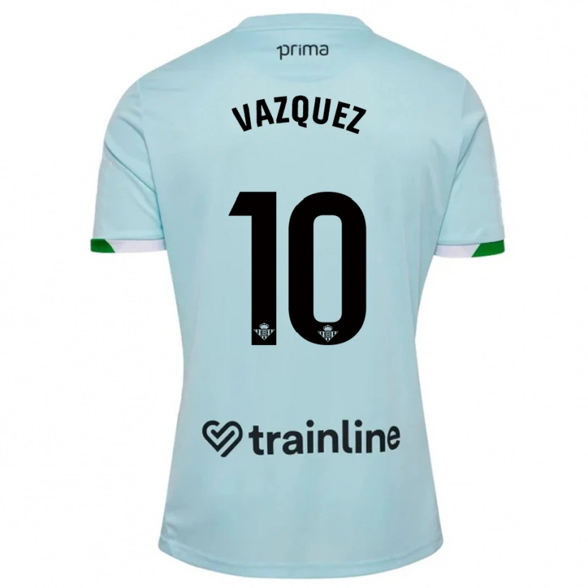 Danxen Homem Camisola Alejandro Vázquez #10 Azul Celeste Verde Alternativa 2025/26 Camisa Brasil