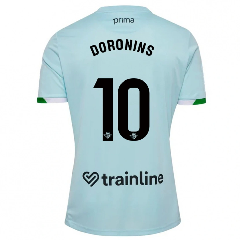 Danxen Homem Camisola Nikita Doronins #10 Azul Celeste Verde Alternativa 2025/26 Camisa Brasil