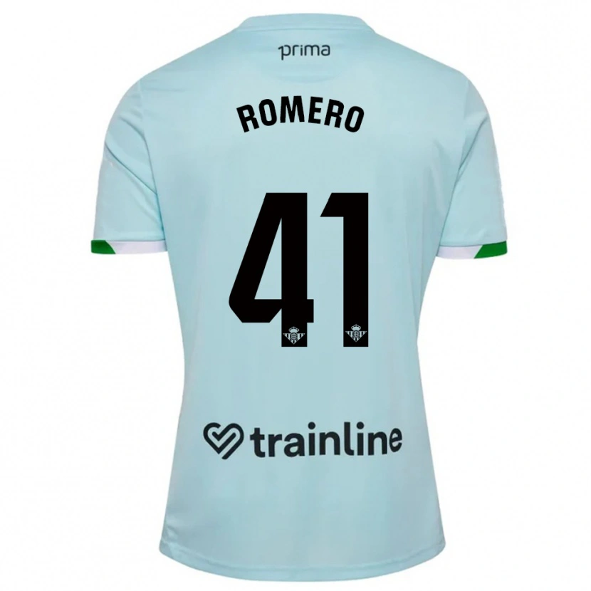 Danxen Homem Camisola José Romero #41 Azul Celeste Verde Alternativa 2025/26 Camisa Brasil