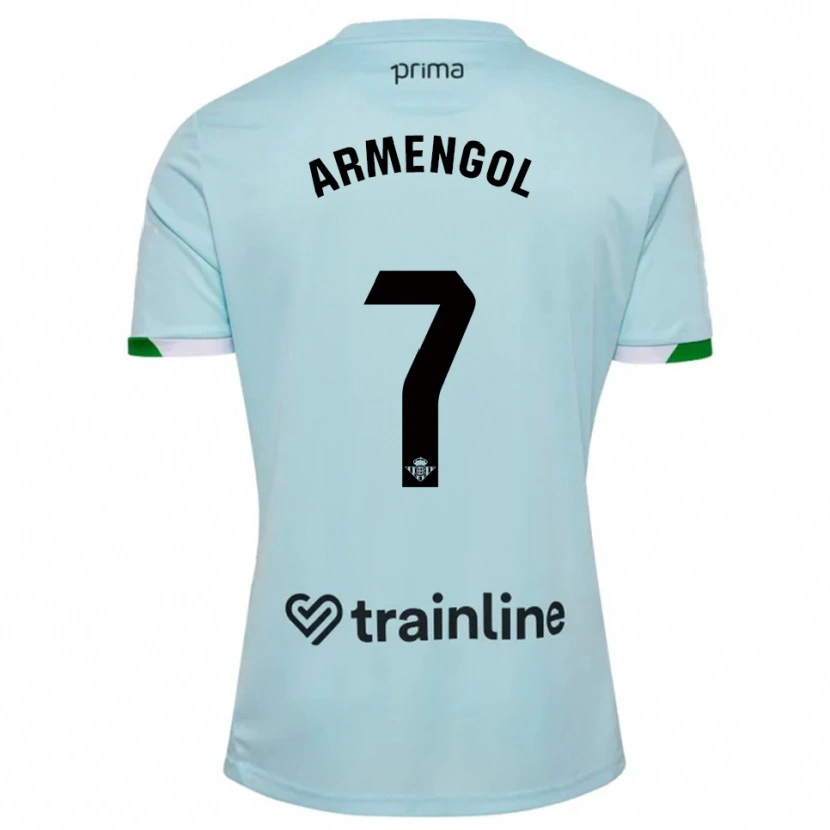 Danxen Homem Camisola Carla Armengol #7 Azul Celeste Verde Alternativa 2025/26 Camisa Brasil