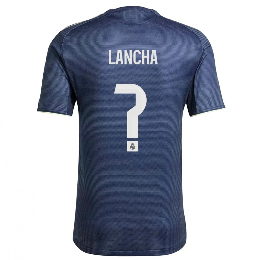 Danxen Homem Camisola Yeray Lancha #0 Azul Marinho Prata Alternativa 2025/26 Camisa Brasil