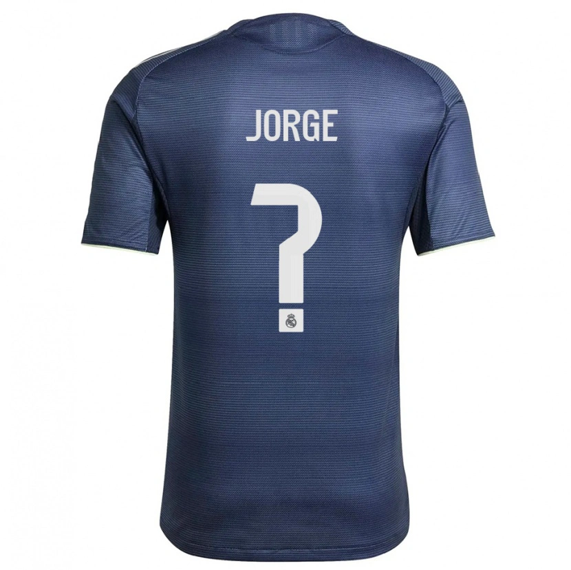 Danxen Homem Camisola Jorge García #0 Azul Marinho Prata Alternativa 2025/26 Camisa Brasil