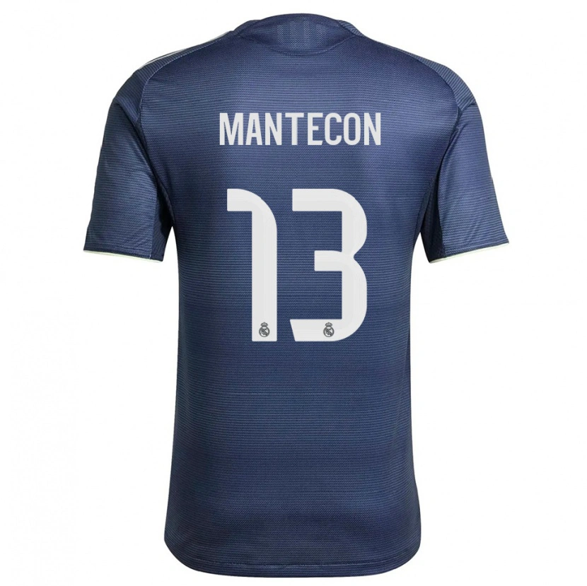 Danxen Homem Camisola Hugo Mantecón #13 Azul Marinho Prata Alternativa 2025/26 Camisa Brasil