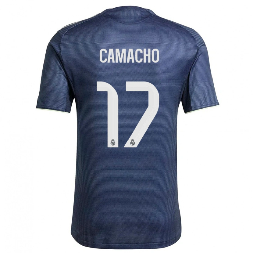 Danxen Homem Camisola Carla Camacho #17 Azul Marinho Prata Alternativa 2025/26 Camisa Brasil