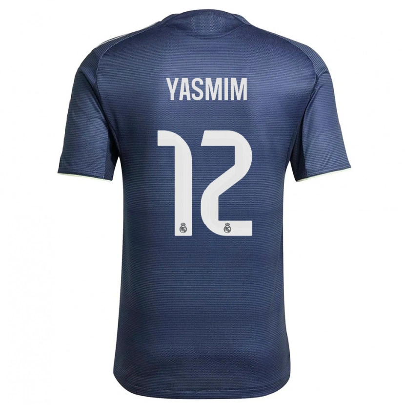 Danxen Homem Camisola Yasmim Assis Ribeiro #12 Azul Marinho Prata Alternativa 2025/26 Camisa Brasil