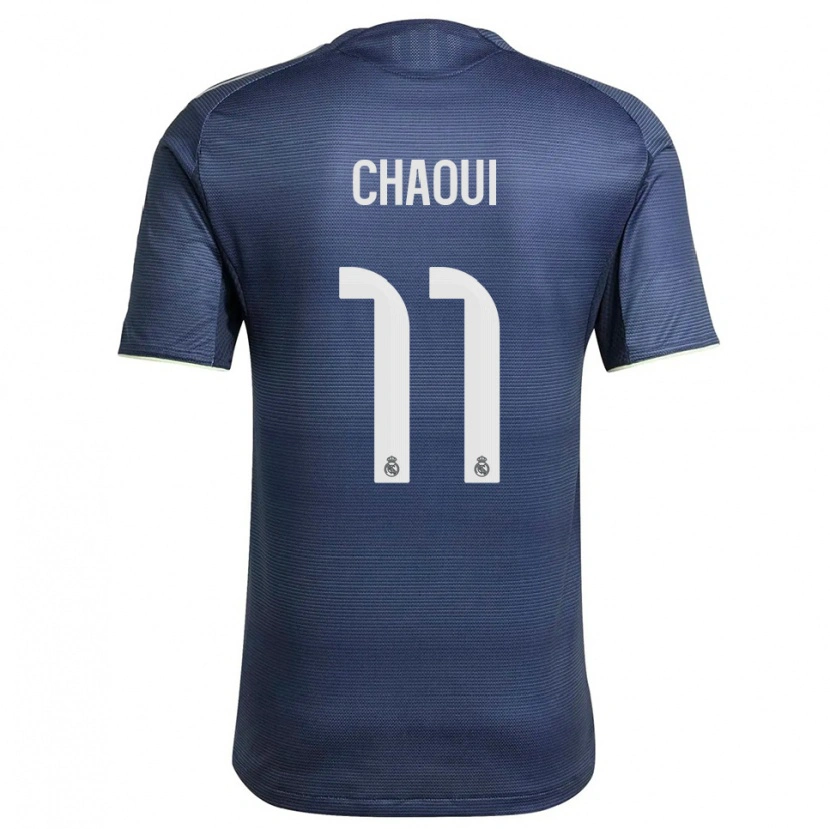 Danxen Homem Camisola Omar Chaoui #11 Azul Marinho Prata Alternativa 2025/26 Camisa Brasil