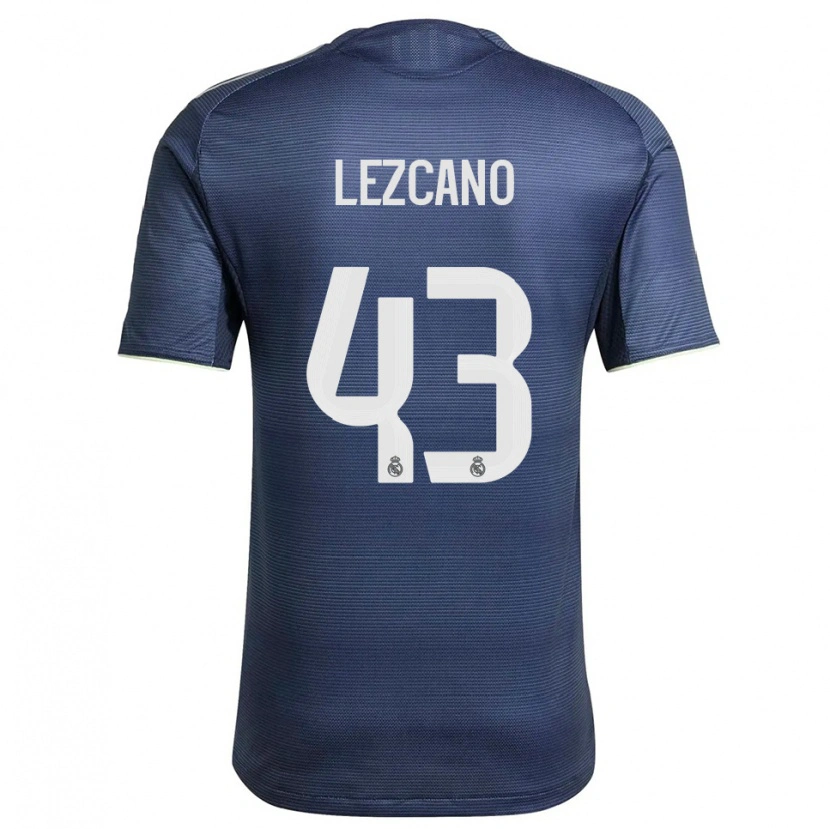 Danxen Homem Camisola Álvaro Lezcano #43 Azul Marinho Prata Alternativa 2025/26 Camisa Brasil