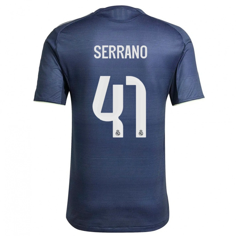 Danxen Homem Camisola Manu Serrano #41 Azul Marinho Prata Alternativa 2025/26 Camisa Brasil