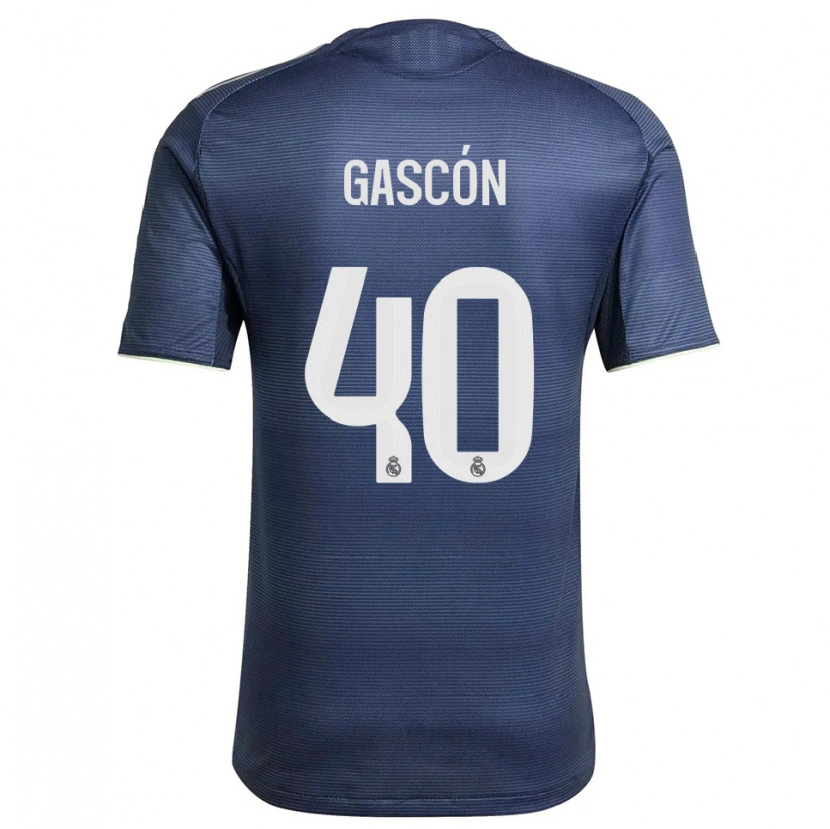 Danxen Homem Camisola Ignacio Gascón #40 Azul Marinho Prata Alternativa 2025/26 Camisa Brasil