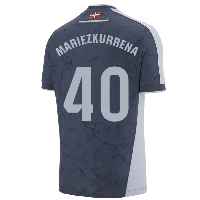 Danxen Homem Camisola Arkaitz Mariezkurrena #40 Azul Escuro Branco Alternativa 2025/26 Camisa Brasil