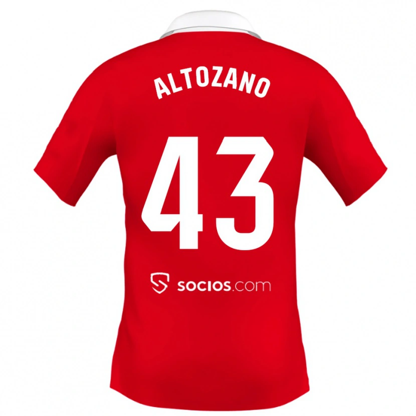 Danxen Homem Camisola Edu Altozano #43 Vermelho Branco Cinza Alternativa 2025/26 Camisa Brasil