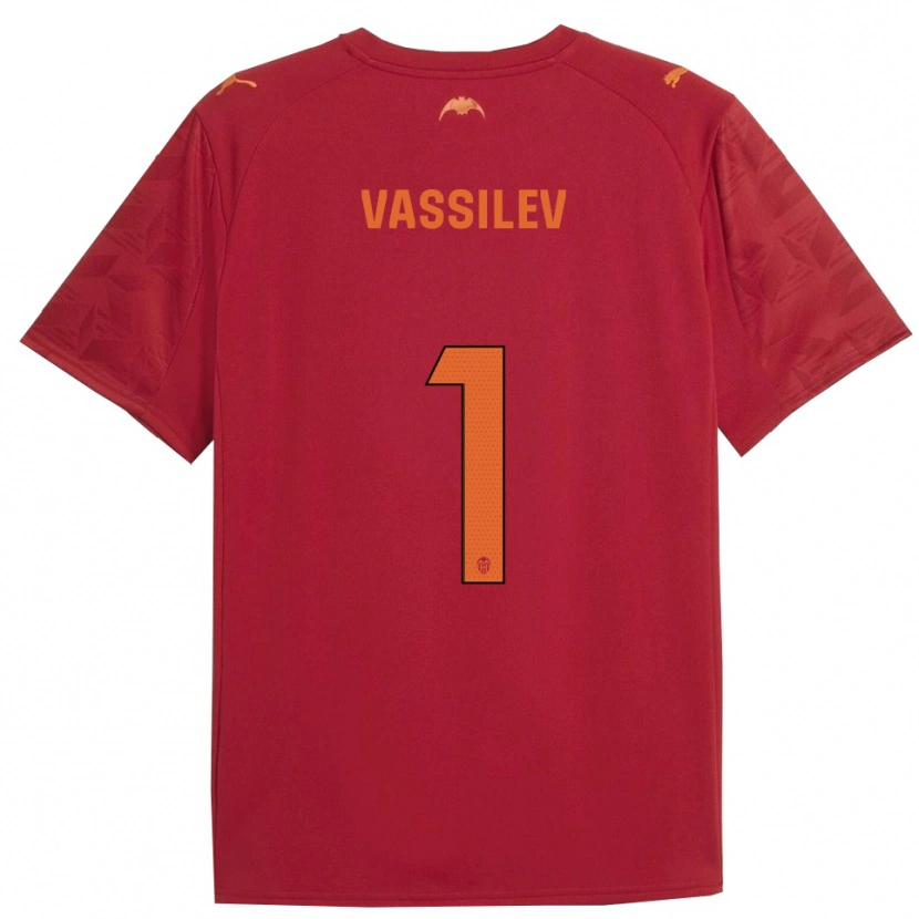 Danxen Homem Camisola David Vassilev #1 Vermelho Laranja Alternativa 2025/26 Camisa Brasil