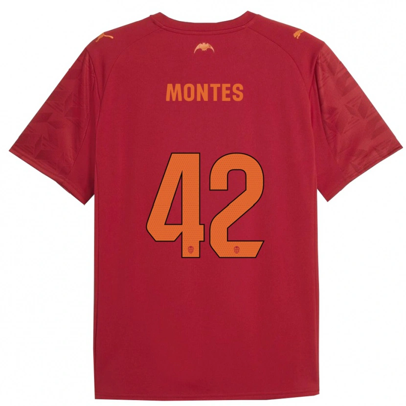 Danxen Homem Camisola Jan Montes #42 Vermelho Laranja Alternativa 2025/26 Camisa Brasil