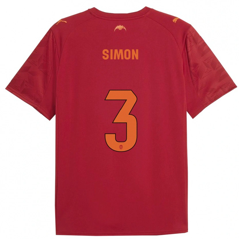 Danxen Homem Camisola Bénédicte Simon #3 Vermelho Laranja Alternativa 2025/26 Camisa Brasil