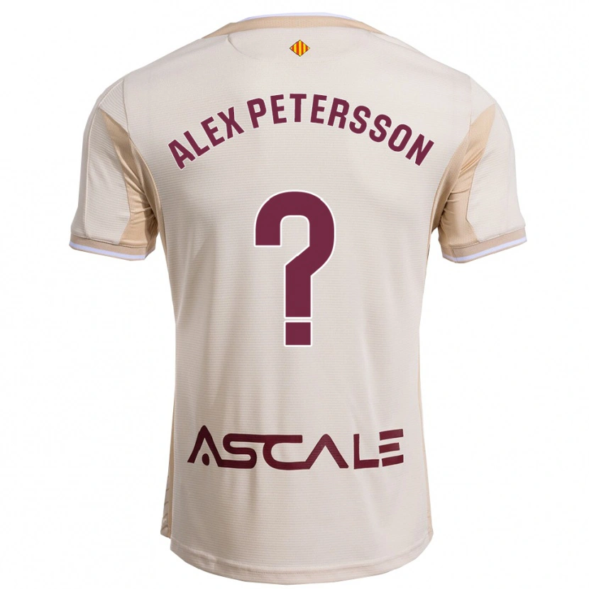 Danxen Homem Camisola Max Alex Petersson #0 Branco Sujo Borgonha Alternativa 2025/26 Camisa Brasil