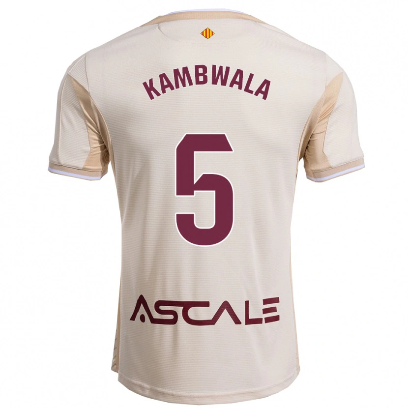Danxen Homem Camisola Willy Kambwala #5 Branco Sujo Borgonha Alternativa 2025/26 Camisa Brasil