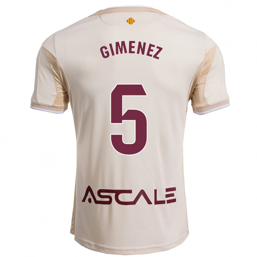Danxen Homem Camisola Yenifer Giménez #5 Branco Sujo Borgonha Alternativa 2025/26 Camisa Brasil