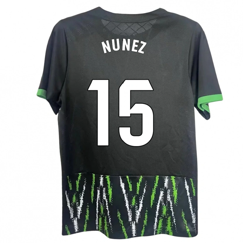 Danxen Homem Camisola Álvaro Núñez #15 Preto Verde Alternativa 2025/26 Camisa Brasil
