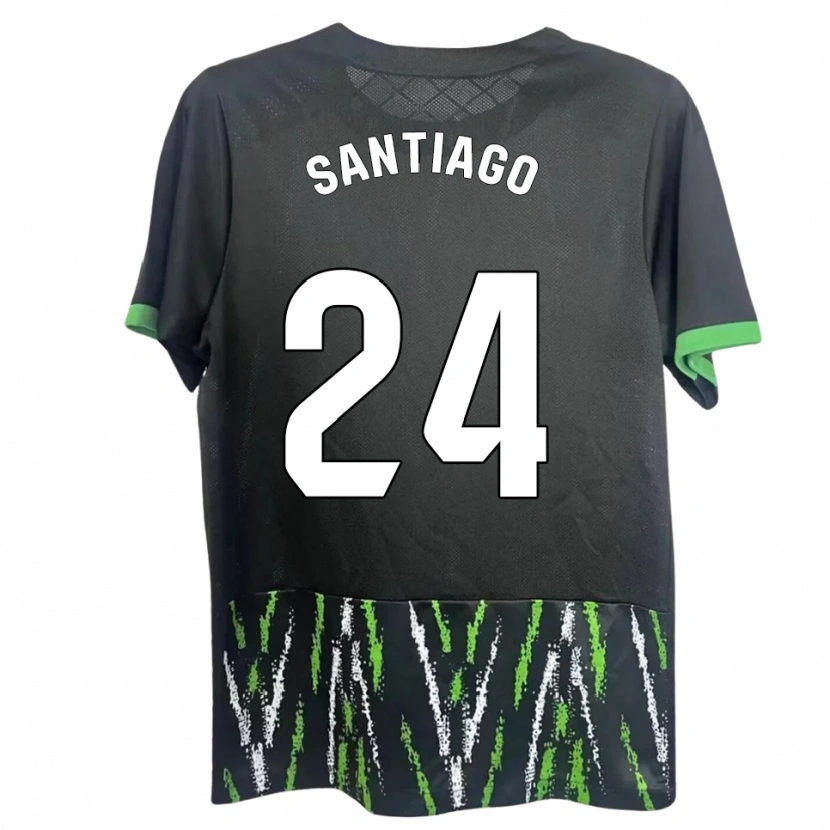 Danxen Homem Camisola Yago Santiago #24 Preto Verde Alternativa 2025/26 Camisa Brasil