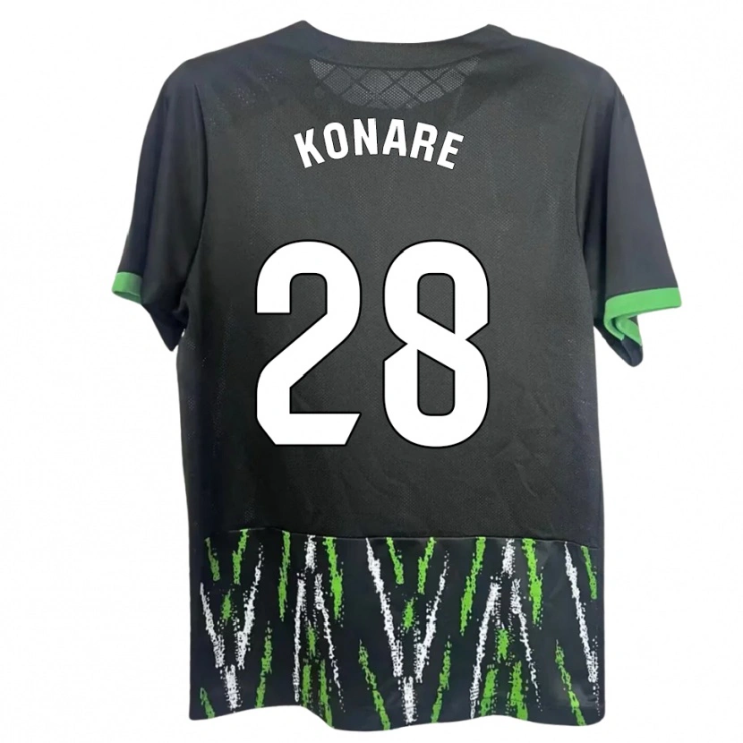 Danxen Homem Camisola Umaru Konare #28 Preto Verde Alternativa 2025/26 Camisa Brasil