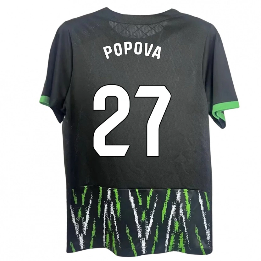 Danxen Homem Camisola Ángela Popova Fedorova #27 Preto Verde Alternativa 2025/26 Camisa Brasil